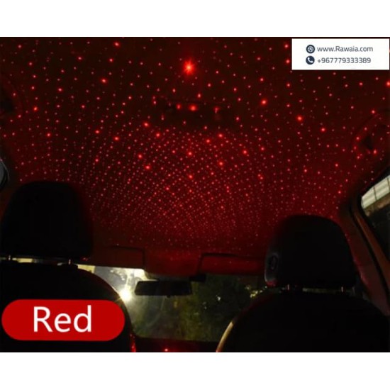 جهاز عرض LED محمول لسقف السيارة ، USB ، ضوء ليلي على شكل نجمة