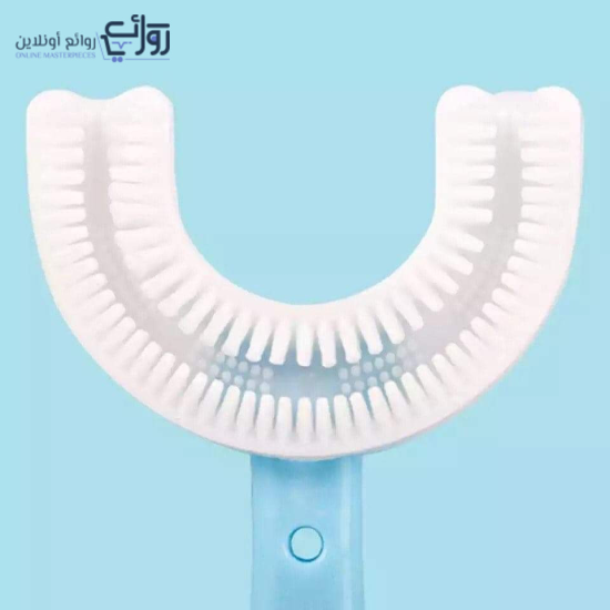 فرشاة أسنان للأطفال بزاوية 360 درجة على شكل حرف U